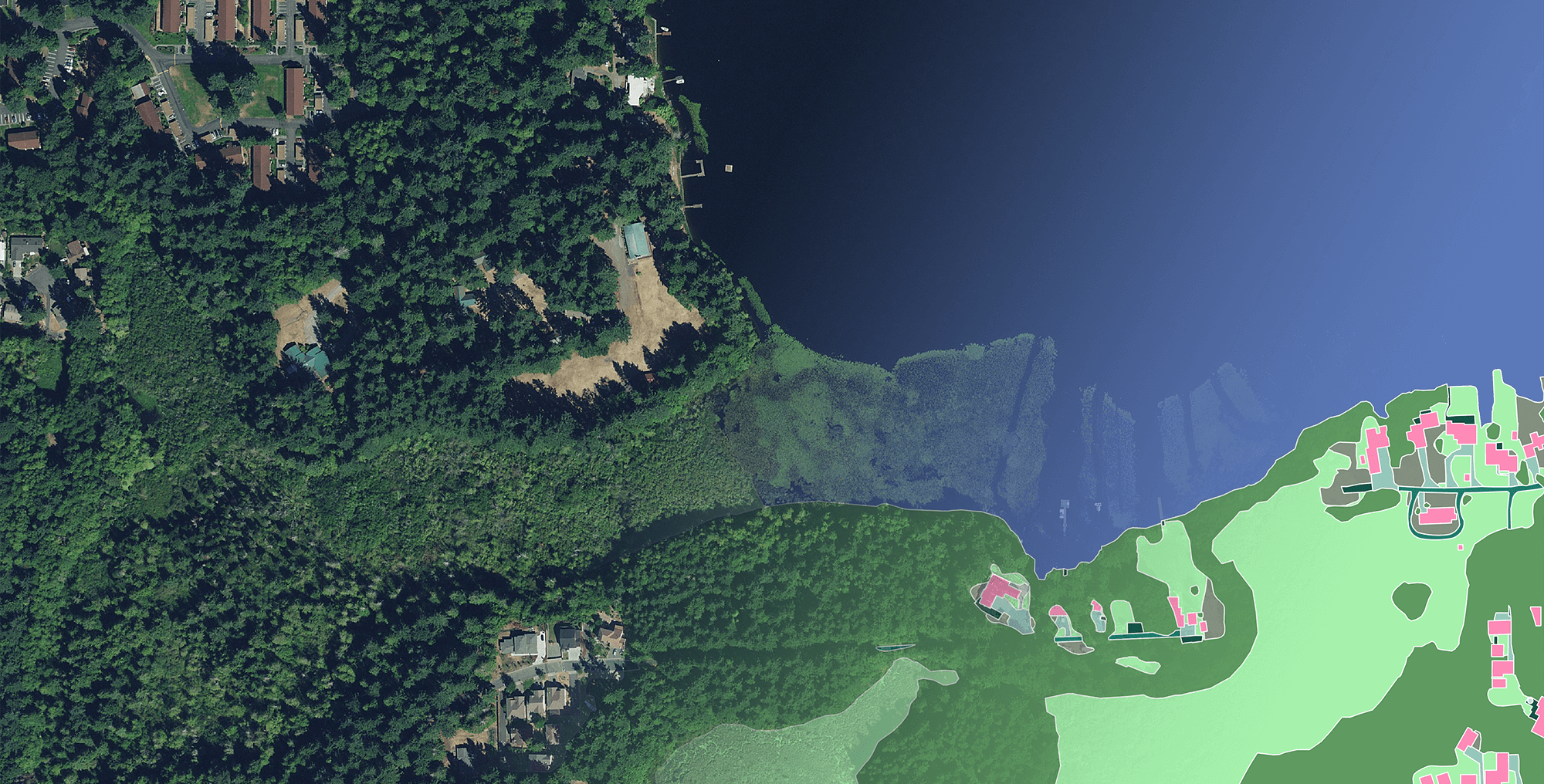 Land cover data for Olympia, Washington